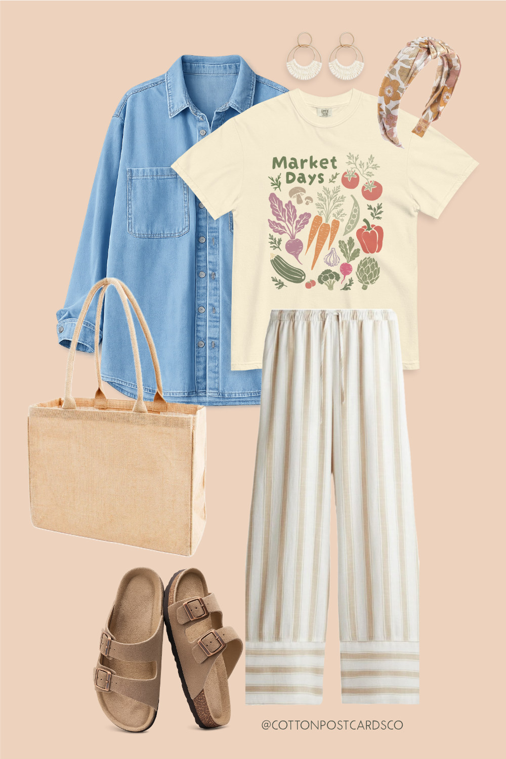 Market days - linen pants